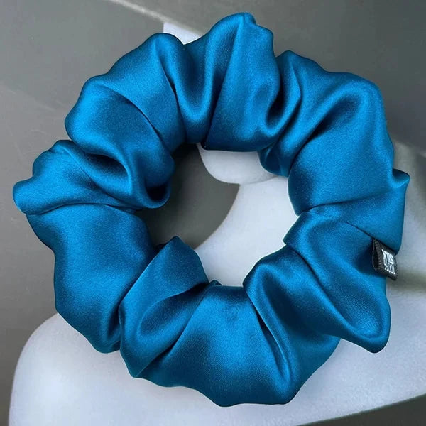 Hair Scrunchies 100% Mulberry Silk Elastic Rubber Band Hair