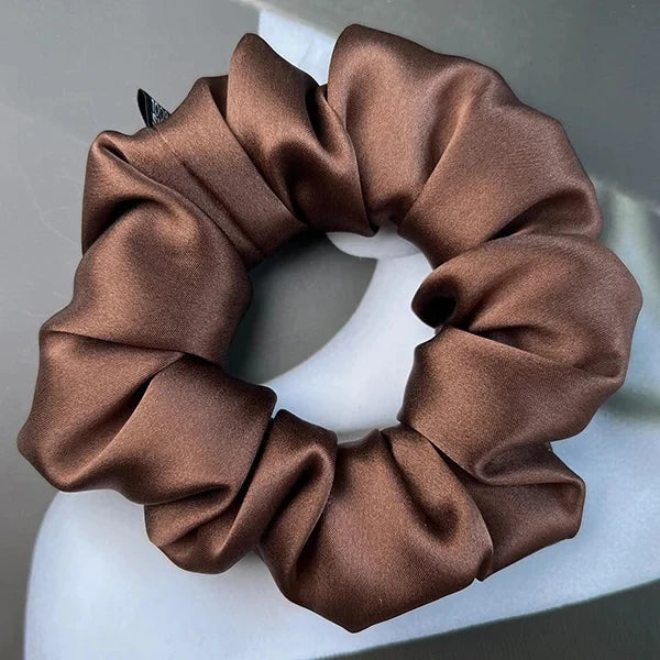 Hair Scrunchies 100% Mulberry Silk Elastic Rubber Band Hair